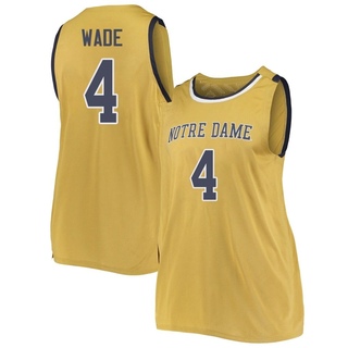 Alex Wade Replica Gold Women's Notre Dame Fighting Irish Basketball Jerseys