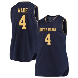 Alex Wade Replica Gold Women's Notre Dame Fighting Irish Navy/ Basketball Jerseys