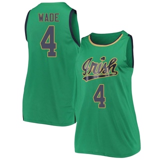 Alex Wade Replica Green Women's Notre Dame Fighting Irish Kelly Basketball Jerseys