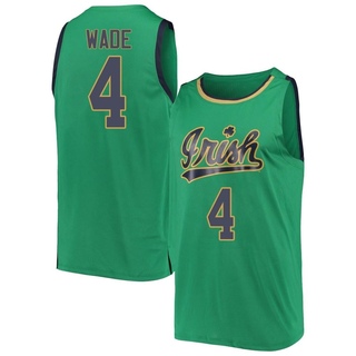 Alex Wade Replica Green Youth Notre Dame Fighting Irish Kelly Basketball Jerseys