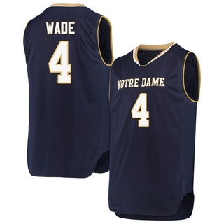 Alex Wade Replica Navy Men's Notre Dame Fighting Irish Basketball Jerseys