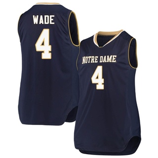 Alex Wade Replica Navy Women's Notre Dame Fighting Irish Basketball Jerseys
