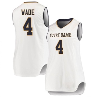 Alex Wade Replica White Women's Notre Dame Fighting Irish Basketball Jerseys