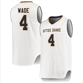 Alex Wade Replica White Youth Notre Dame Fighting Irish Basketball Jerseys