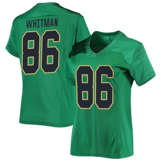 Alex Whitman Replica Green Women's Notre Dame Fighting Irish Football Jersey