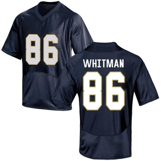 Alex Whitman Replica Navy Blue Youth Notre Dame Fighting Irish Football Jersey