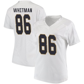 Alex Whitman Replica White Women's Notre Dame Fighting Irish Football Jersey