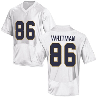 Alex Whitman Replica White Youth Notre Dame Fighting Irish Football Jersey