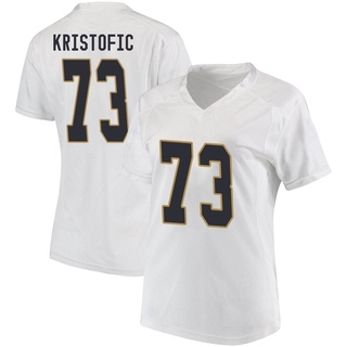 Andrew Kristofic Game White Women's Notre Dame Fighting Irish Football Jersey