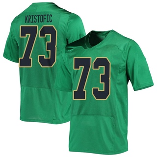 Andrew Kristofic Replica Green Men's Notre Dame Fighting Irish Football Jersey