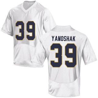 Andrew Yanoshak Game White Men's Notre Dame Fighting Irish Football Jersey