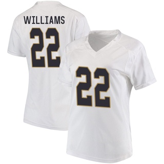 Aneyas Williams Game White Women's Notre Dame Fighting Irish Football Jersey