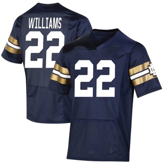 Aneyas Williams Premier Navy Men's Notre Dame Fighting Irish Replica 2021 Shamrock Series Football Jersey