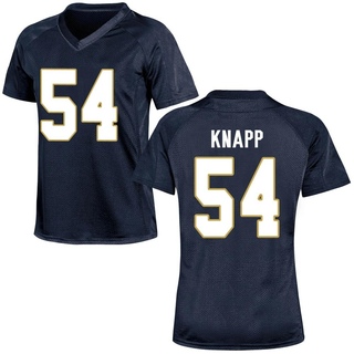 Anthonie Knapp Replica Navy Blue Women's Notre Dame Fighting Irish Football Jersey