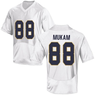 Armel Mukam Game White Men's Notre Dame Fighting Irish Football Jersey