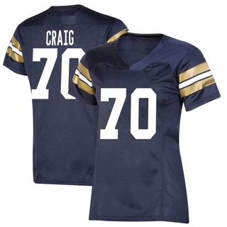 Ashton Craig Premier Navy Women's Notre Dame Fighting Irish Replica 2021 Shamrock Series Football Jersey