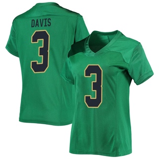 Avery Davis Replica Green Women's Notre Dame Fighting Irish Football Jersey