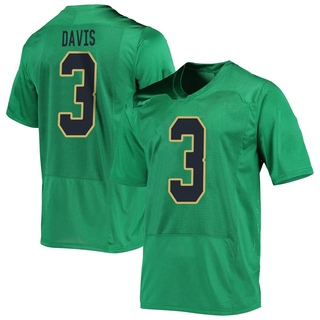 Avery Davis Replica Green Youth Notre Dame Fighting Irish Football Jersey