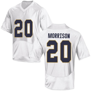 Benjamin Morrison Replica White Men's Notre Dame Fighting Irish Football Jersey
