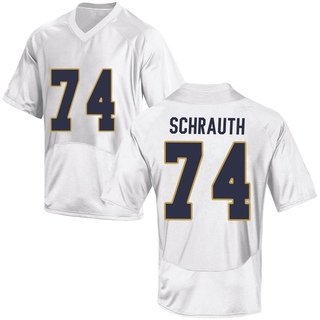 Billy Schrauth Game White Youth Notre Dame Fighting Irish Football Jersey
