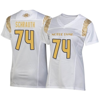 Billy Schrauth Replica White Women's Notre Dame Fighting Irish 2022 Shamrock Series Jersey