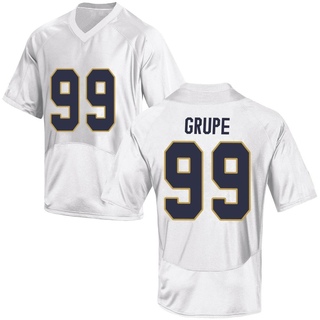 Blake Grupe Replica White Youth Notre Dame Fighting Irish Football Jersey