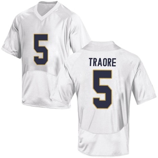Boubacar Traore Game White Men's Notre Dame Fighting Irish Football Jersey