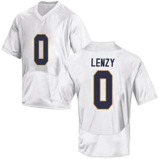 Braden Lenzy Game White Youth Notre Dame Fighting Irish Football Jersey