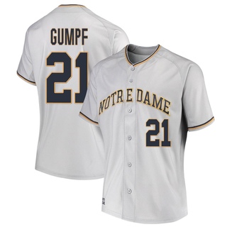 Brady Gumpf Replica Gray Women's Notre Dame Fighting Irish Performance Baseball Jersey