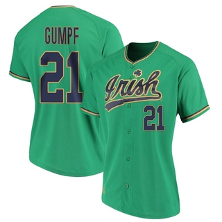 Brady Gumpf Replica Green Women's Notre Dame Fighting Irish Performance Baseball Jersey