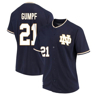 Brady Gumpf Replica Navy Women's Notre Dame Fighting Irish Performance Baseball Jersey