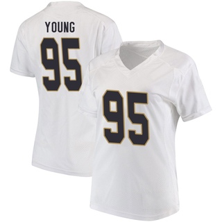 Bryce Young Game White Women's Notre Dame Fighting Irish Football Jersey