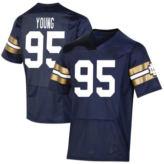 Bryce Young Premier Navy Men's Notre Dame Fighting Irish Replica 2021 Shamrock Series Football Jersey