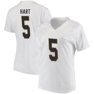 Cam Hart Game White Women's Notre Dame Fighting Irish Football Jersey