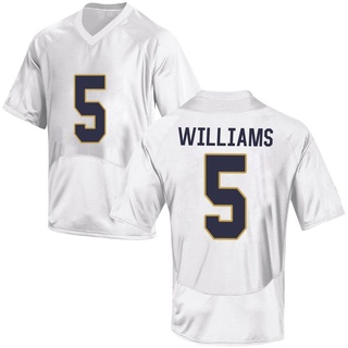 Cam Williams Game White Men's Notre Dame Fighting Irish Football Jersey