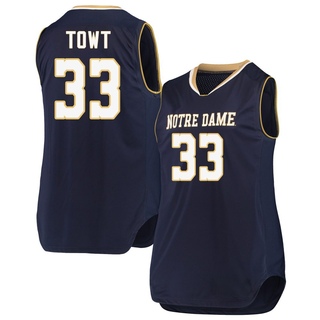 Carson Towt Replica Navy Women's Notre Dame Fighting Irish Basketball Jerseys