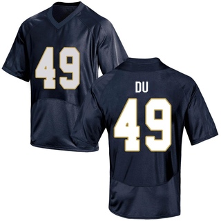 Charles Du Game Navy Blue Men's Notre Dame Fighting Irish Football Jersey