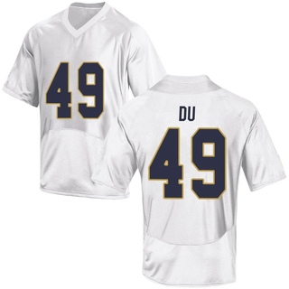 Charles Du Game White Men's Notre Dame Fighting Irish Football Jersey