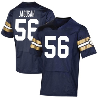Charles Jagusah Premier Navy Men's Notre Dame Fighting Irish Replica 2021 Shamrock Series Football Jersey
