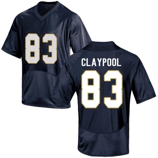 Chase Claypool Game Navy Blue Men's Notre Dame Fighting Irish Football Jersey