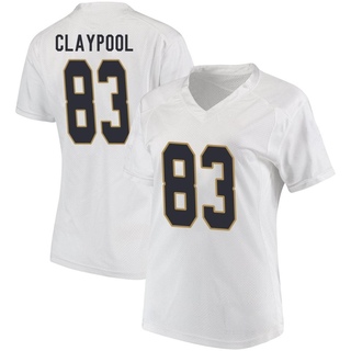 Chase Claypool Game White Women's Notre Dame Fighting Irish Football Jersey