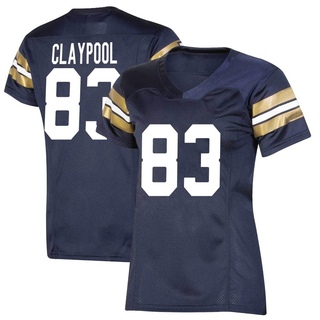 Chase Claypool Premier Navy Women's Notre Dame Fighting Irish Replica 2021 Shamrock Series Football Jersey