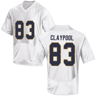 Chase Claypool Replica White Men's Notre Dame Fighting Irish Football Jersey