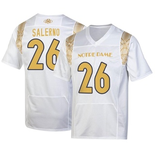 Chris Salerno Replica White Men's Notre Dame Fighting Irish 2022 Shamrock Series Jersey