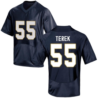 Chris Terek Replica Navy Blue Youth Notre Dame Fighting Irish Football Jersey
