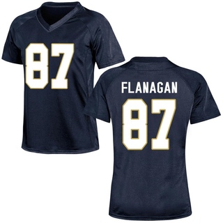 Cooper Flanagan Game Navy Blue Women's Notre Dame Fighting Irish Football Jersey