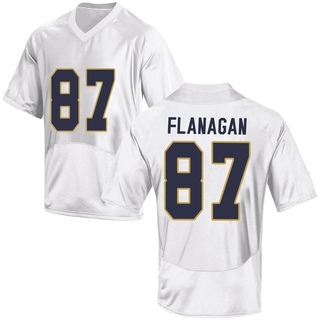 Cooper Flanagan Game White Men's Notre Dame Fighting Irish Football Jersey