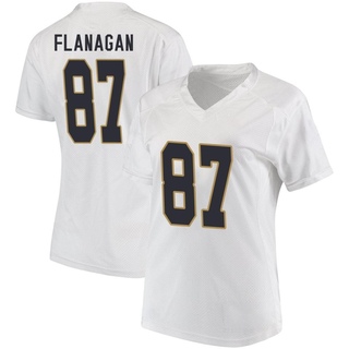 Cooper Flanagan Game White Women's Notre Dame Fighting Irish Football Jersey