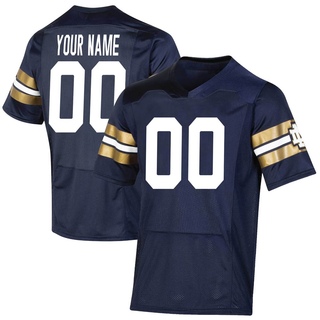 Custom Premier Navy Youth Notre Dame Fighting Irish Replica 2021 Shamrock Series Football Jersey