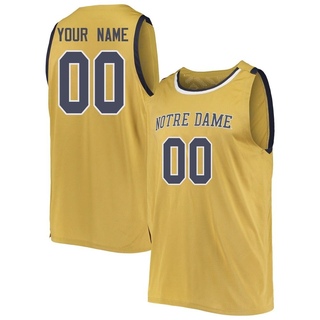 Custom Replica Gold Youth Notre Dame Fighting Irish Basketball Jerseys